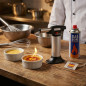 Chalumeau à gaz manuel pour la pâtisserie | Chalumeau de cuisine rechargeable au butane 40 ml | Usage professionnel et domestiqu