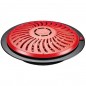 Braseur Chauffage Radiateur Électrique Rouge. 3 Niveaux de Chauffage, 400-500-900W, 370x95 mm