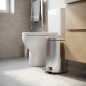 Papelera Baño con Pedal 5L Acero Inoxidable para Hotel, Restaurante | Papelera Higienica 20,5x28 cm