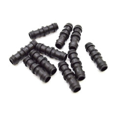 Pacote com 50 conectores de irrigação por gotejamento de 20 mm | Conector reto para tubo e mangueira de irrigação | Conexão segu