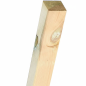Quadratischer Holzpfosten 90x9x9 cm | Kiefernholz-Pflanzenpfähle ohne Spitzen | Pfosten für Zäune, Gärten, Pergolen und Pflanzen