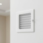 Griglia orientabile con pre-telaio 17x17cm Bianca per Aria Condizionata e Ventilazione