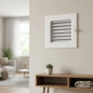 Griglia orientabile con pre-telaio 17x17cm Bianca per Aria Condizionata e Ventilazione