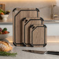 Tabla de Corte de Fibra de Madera y Silicona Color Nogal | Antideslizante | Tabla de Cocina 30x21,5 cm Tabla de Corte de Fibra de Madera y Silicona Color Nogal | Antideslizante | Tabla de Cocina 30x21,5 cm