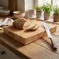 Planche en bois robuste pour couper le pain, 33x25 cm