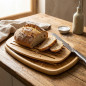 Tagliere in legno per tagliare il pane, Misure 40x27 cm