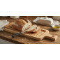 Brotschneidebrett aus Holz, 50 x 15 cm | Brotschneidebrett mit Krümelschublade