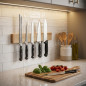 Portacoltelli magnetico 45 cm | Magnete in legno di caucciù | Organizzatore da cucina