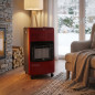 Riscaldatore a gas butano rosso Orbegozo | Riscaldatore a gas butano a fiamma blu da 4200 W | Riscaldatore a gas antiribaltament