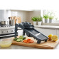 Mandoline Lacor à 5 lames en acier inoxydable avec presse-agrumes 35 x 15 x 10 cm | Trancheuse de cuisine pour légumes et fruits