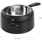 Lacor Electric Bain-Marie with Detachable Stainless Steel Pot | Heating Container 16 cm x 7 cm