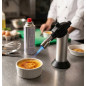 Maçarico a gás manual para confeitaria | Maçarico de cozinha recarregável com butano de 21ml | Uso profissional e doméstico