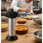 Chalumeau à gaz manuel pour la pâtisserie | Chalumeau de cuisine rechargeable au butane 21 ml | Usage professionnel et domestiqu