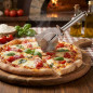 Cortador de Pizza con cuchilla final, acero inoxidable, 24x15 cm | Cortapizza Profesional Lacor