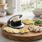 Double-use egg slicer, 10x7x10 cm | Slices eggs, boiled potatoes, or mushrooms into triangles or thins into slices