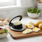 Double-use egg slicer, 10x7x10 cm | Slices eggs, boiled potatoes, or mushrooms into triangles or thins into slices