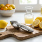 Spremiagrumi manuale in acciaio inox 10x5x16 cm | Spremiagrumi manuale per limoni | Estrae il succo senza sforzo