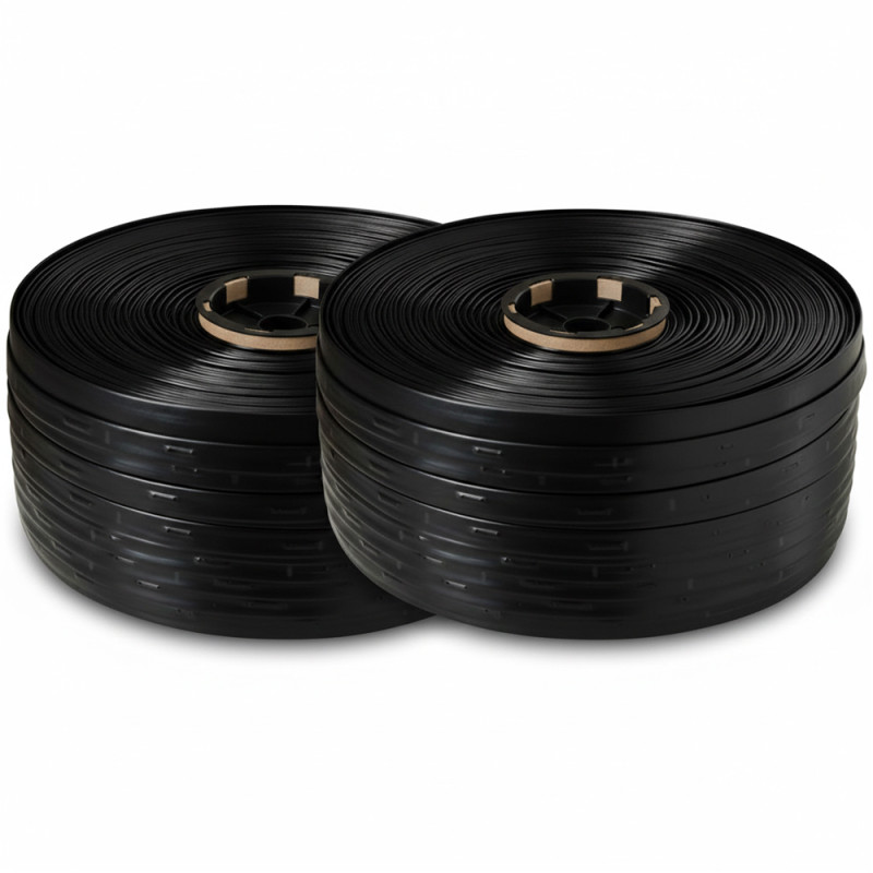 Irrigação por gotejamento de fita plana 16mm, tubo de irrigação por gotejamento a cada 20 cm, 500 metros, tubo agrícola plano co