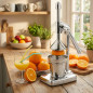 Stainless Steel Manual Juicer | Manual Orange Juicer | Extracts juice without peel, pulp, and seeds