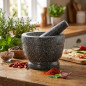 Mortier et pilon Lacor 14x10 cm en granit gris | Ustensile de cuisine