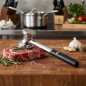 Martelo amaciador de carne com cabo de borracha 24x7x30 cm | Utensílio de cozinha