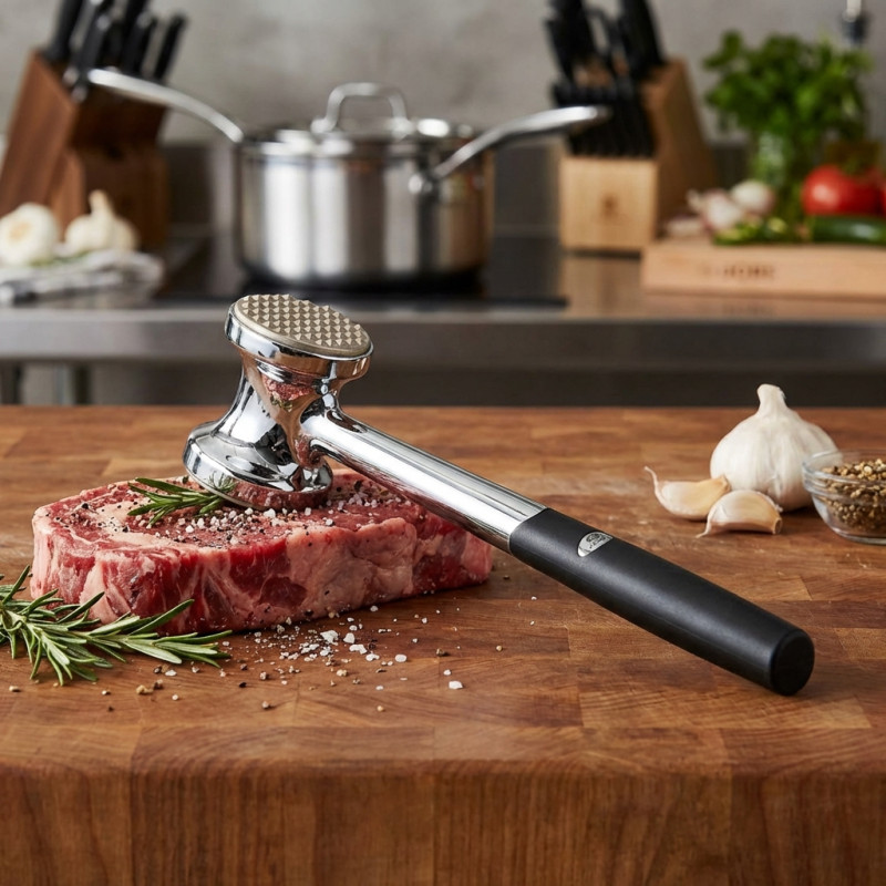 Marteau Attendrisseur De Viande Lacor Inox 18/10 - Outil De Cuisine Professionnel
