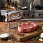 Amaciador de carne com agulhas em aço inoxidável 12x2x30 cm | Amaciador de bife