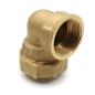 4 Stück Messingbogen 63mm x 2'' Weiblich für PE-Rohr 63mm | Aenor Zertifiziertes Messingzubehör | Gewindebogen Weiblich