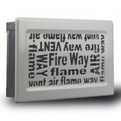 Griglia di ventilazione fissa con pre-telaio bianco serie Alphabet 30x17 cm | Condotti e aria