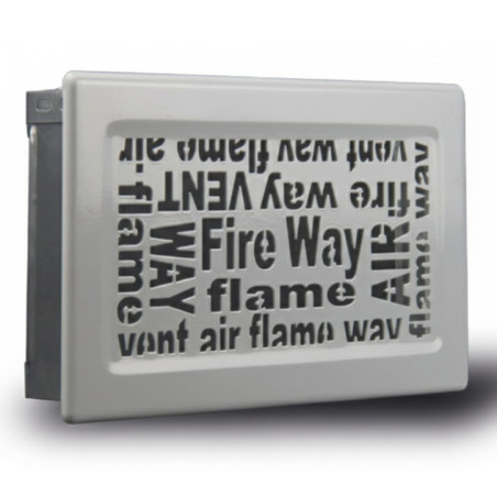 Fixed Ventilation Grille with White Pre-Frame Alphabet Series 30x17 cm | Ducts and Air