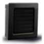 Fixed Ventilation Grille with Black Pre-Frame, Slats and Mesh 17x17 cm | Ducts and Air