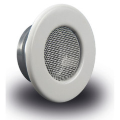 Griglia di ventilazione fissa, griglia di ventilazione speciale per pellet bianco, attacco da 80 mm, griglia da 130 mm