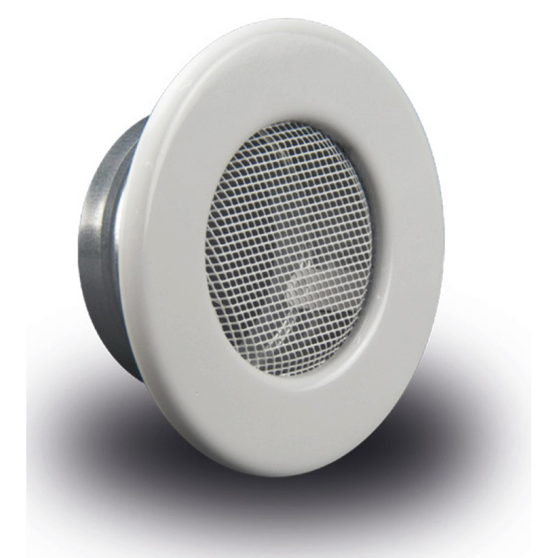 Grille de ventilation fixe, grille de ventilation spéciale à granulés blancs, raccord 80 mm, grille 130 mm Grille de ventilation fixe, grille de ventilation spéciale à granulés blancs, raccord 80 mm, grille 130 mm