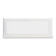 Grille de ventilation métallique avec cadre intégré 20 x 8 cm blanche | Ventilation et conduits