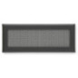 Grille de ventilation métallique avec cadre intégré 20 x 8 cm Gris | Ventilation et conduits