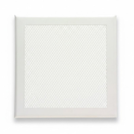 Metal Ventilation Grille with Pre-frame 20x20 cm White | Ventilation and Ducts