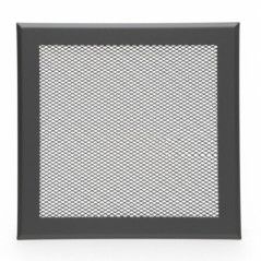 Metall-Lüftungsgitter mit vorgefertigtem Rahmen 20x20 cm Grau | Lüftung und Kanäle
