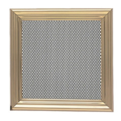 Metal Ventilation Grille with Pre-frame 20x20 cm Brass | Ventilation and Ducts
