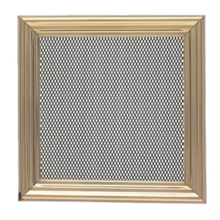 Griglia di ventilazione in metallo con pre-telaio 20x20 cm Ottone | Ventilazione e Condotti