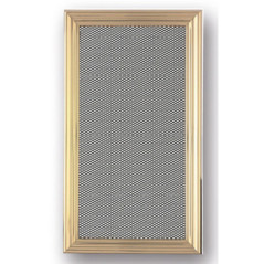 Metal Ventilation Grille with Pre-frame 45x15 cm Brass | Ventilation and Ducts