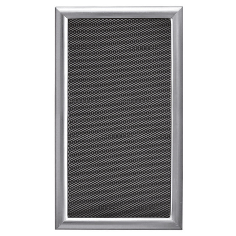 Grelha de ventilação metálica com pré-moldura 50x20 cm em aço | Ventilação e Dutos