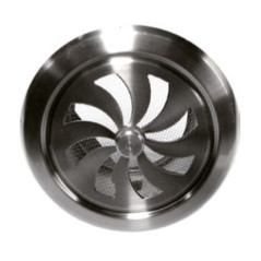 Grille de ventilation ronde réglable en acier inoxydable Ø100 mm | Grille réglable pour conduits et extraction d'air