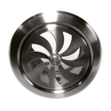 Rejilla de Ventilación Redonda Regulable de Acero Inoxidable Ø100 mm | Rejilla Ajustable para Conductos y Extracción de Aire