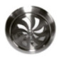 Grille de ventilation ronde réglable en acier inoxydable Ø100 mm | Grille réglable pour conduits et extraction d'air