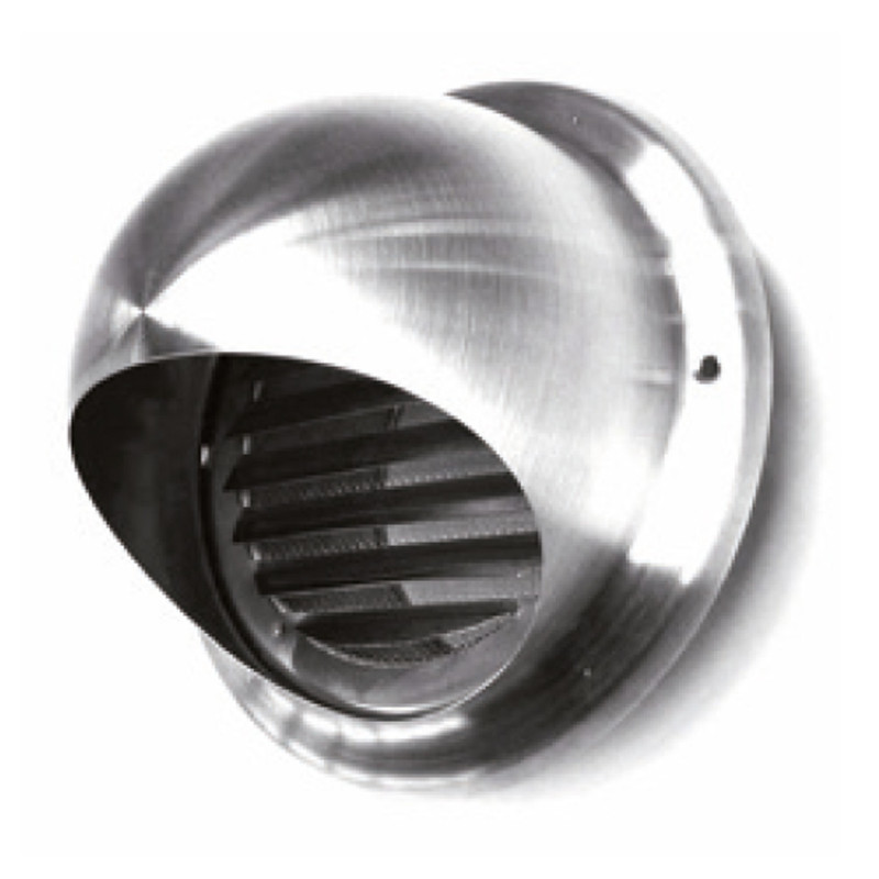 Grille de ventilation ronde fixe en acier inoxydable Ø100 mm | Grille pour conduits et extraction d'air