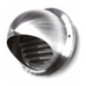 Grille de ventilation ronde fixe en acier inoxydable Ø125 mm | Grille pour conduits et extraction d'air