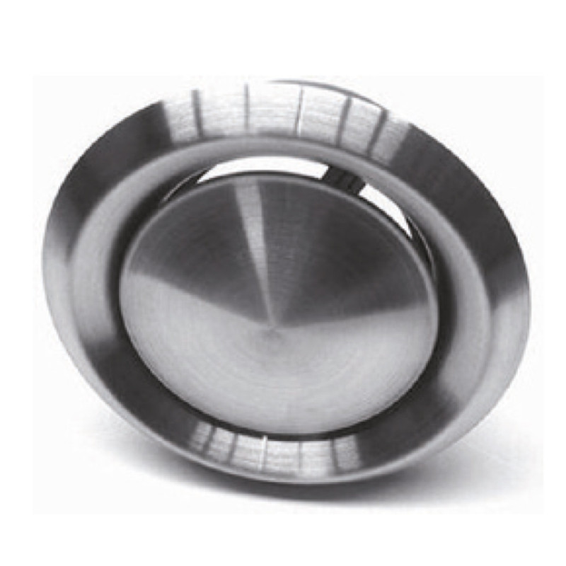 Adjustable Round Stainless Steel Ventilation Grille Ø100 mm | Adjustable Grille for Ducts and Air Extraction
