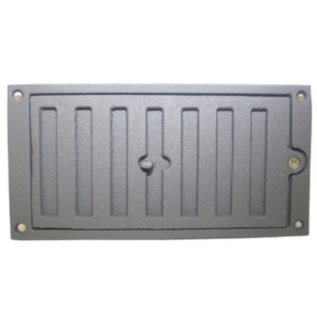 Cast Iron Ventilation Grille for Recessed Installation 17.5x7.5 cm | Adjustable Decorative Grille for Fireplaces and Ventilation