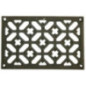 Griglia di ventilazione in ghisa per installazione ad incasso 24x12 cm nera | Griglia decorativa per caminetti