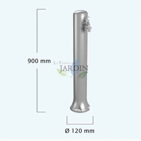 Modern design garden fountain in grey